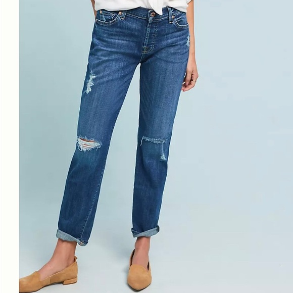 7 For All Mankind Denim - 7 for all mankind Josefina skinny boyfriend Jeans 31